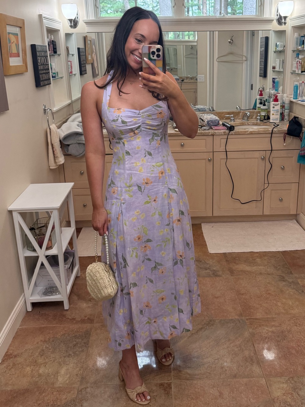 ASTR the Label Floral Halter Neck Dress in Size S - Picture 13 of 13